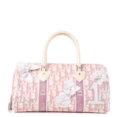 christian dior girly boston bag|CHRISTIAN DIOR Monogram Girly Boston Pink .